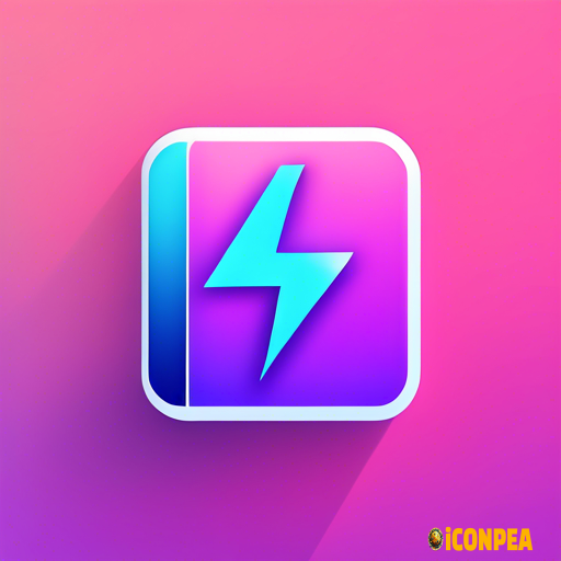 a modern yet minimalist looking app icon for an ebook app. it should look futuristic and it should be understandable just by looking at it, that's it's an ebook app.