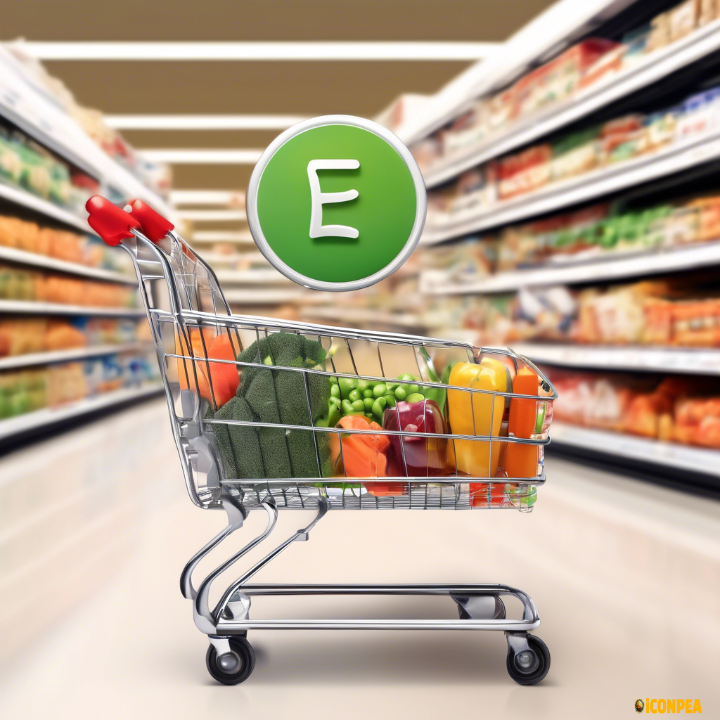 grocery  cart wit E icon