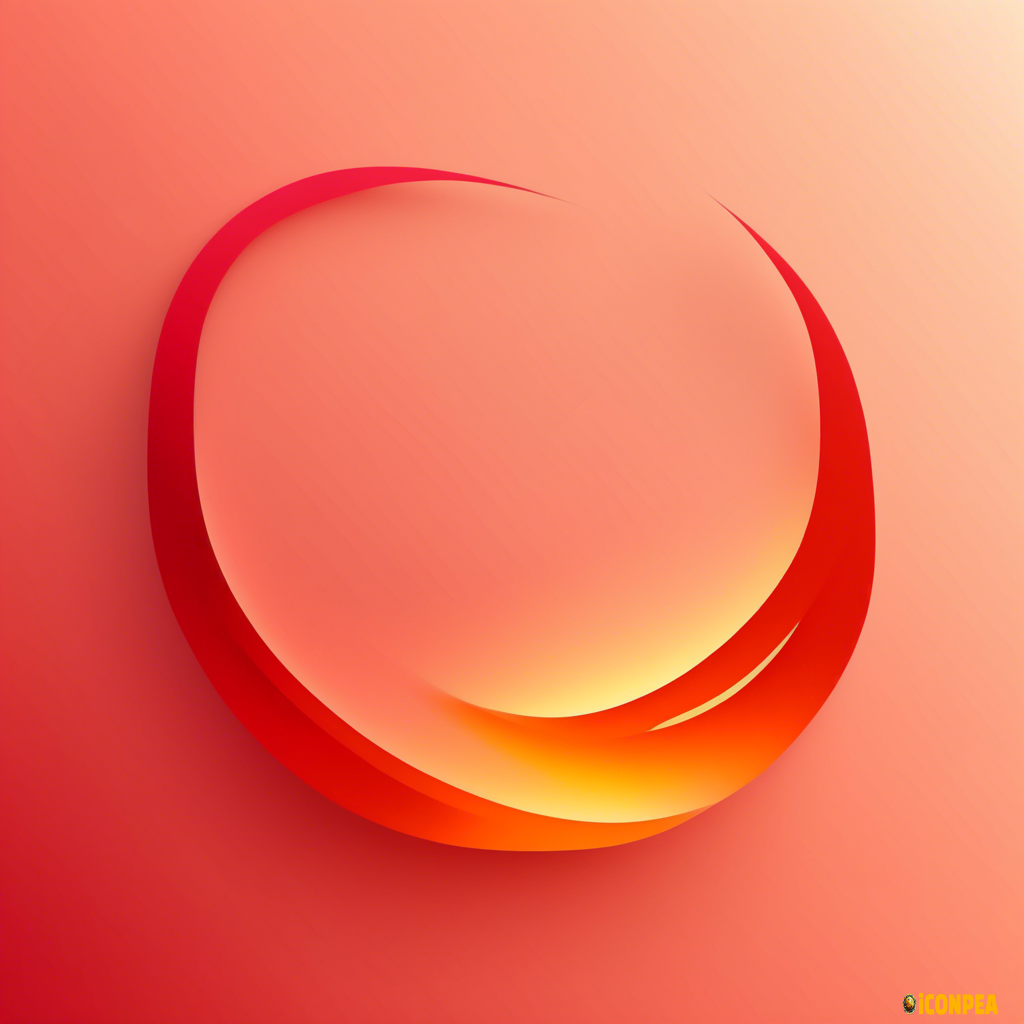 Ultra minimal geometric fire symbol, single flowing curve suggesting flame movement, warm red gradient, modern tech style, simple enough for favicon