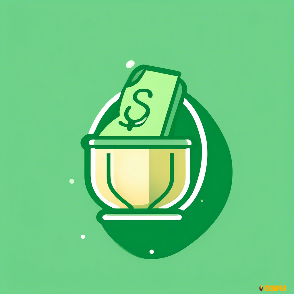 icon that represent savings with greenish