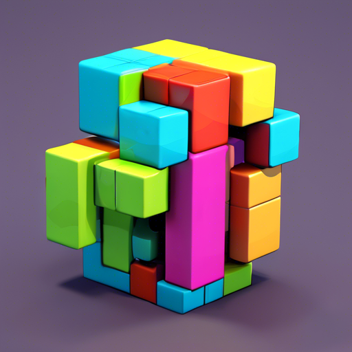 cartoon 3d tetris