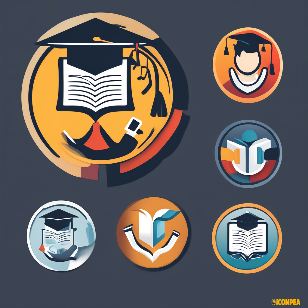 "Create an icon representing Expertise & Experience. The icon should feature a professional, knowledgeable figure, such as a person with a graduation cap or a badge symbolizing expertise. Include elements that convey experience, such as a diploma, certificate, or a stack of books. The design should be clean, modern, and easily recognizable."