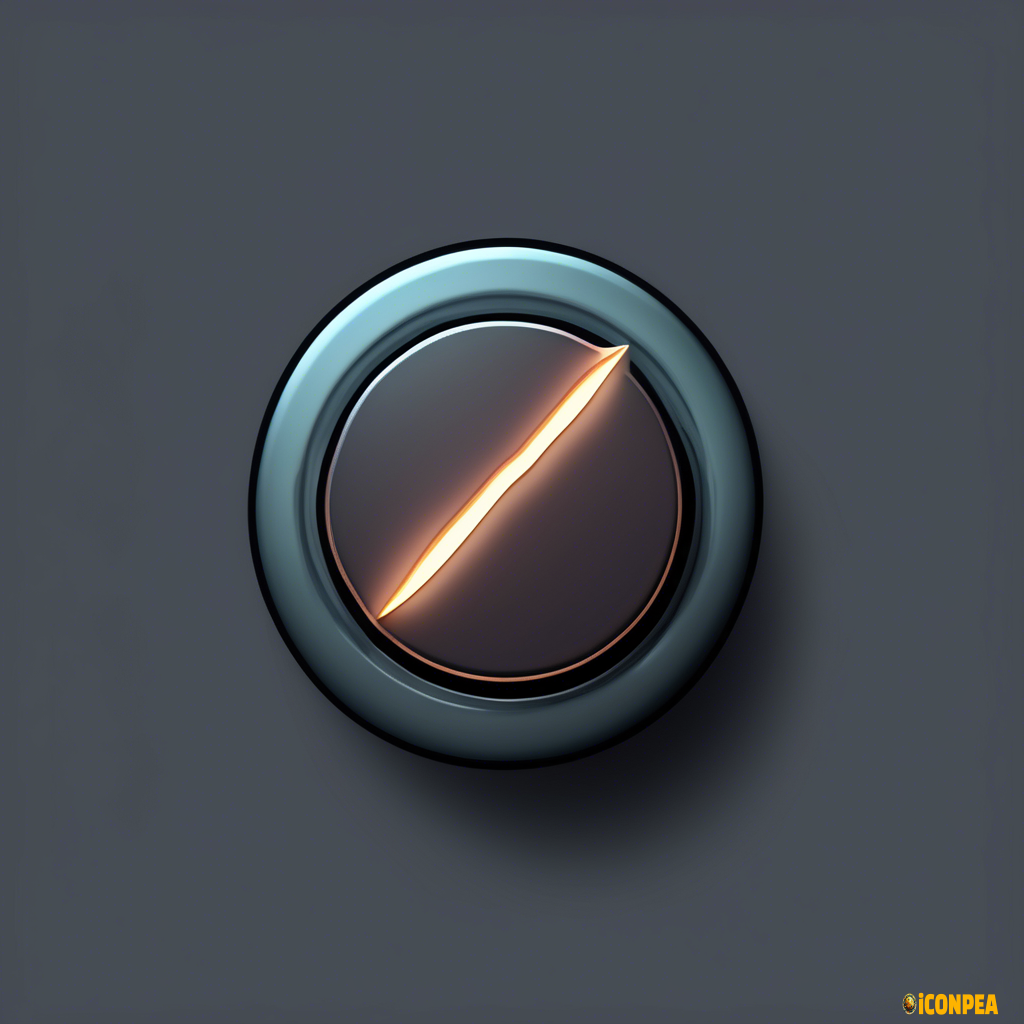 a simple knob icon on a transparent background