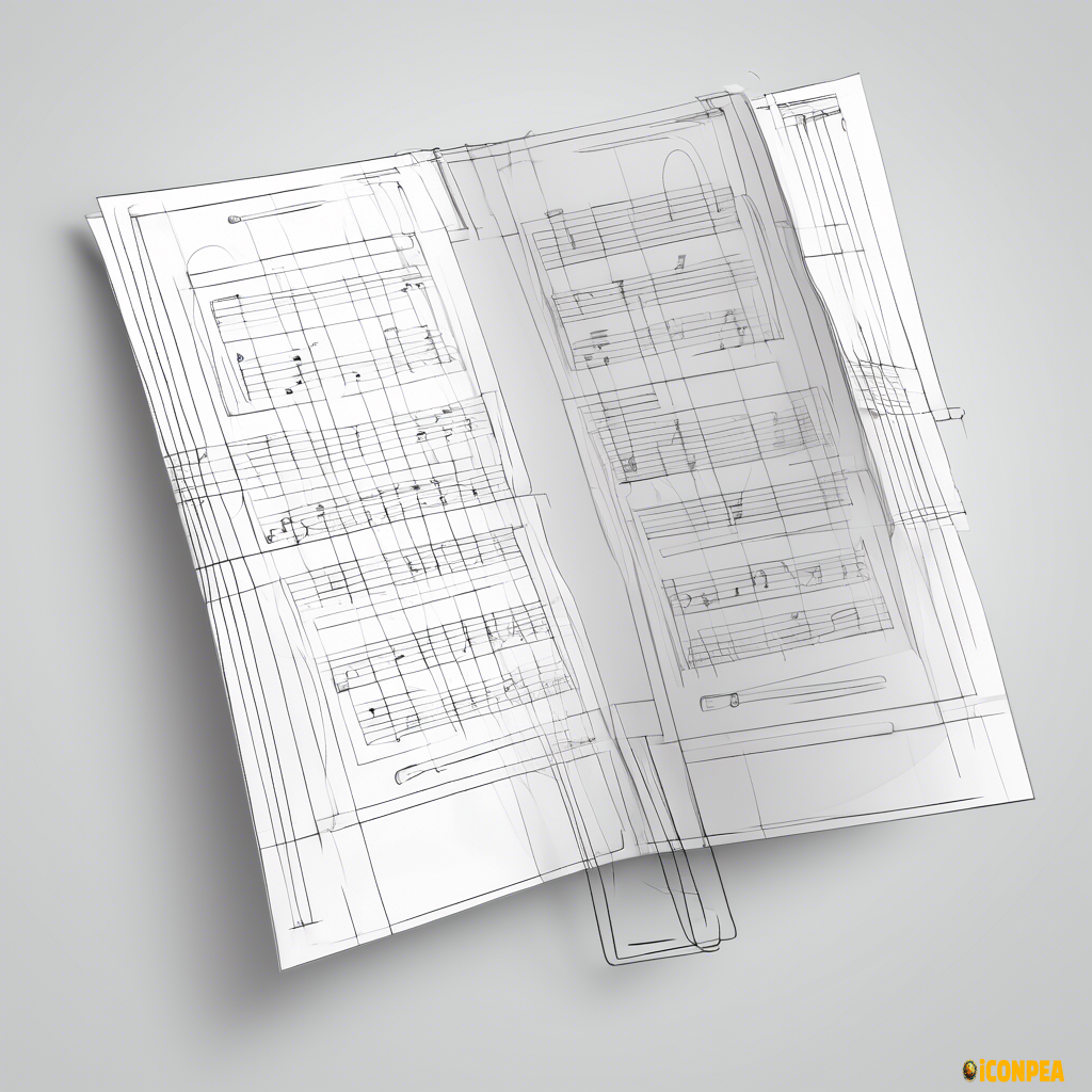 music folder wireframe