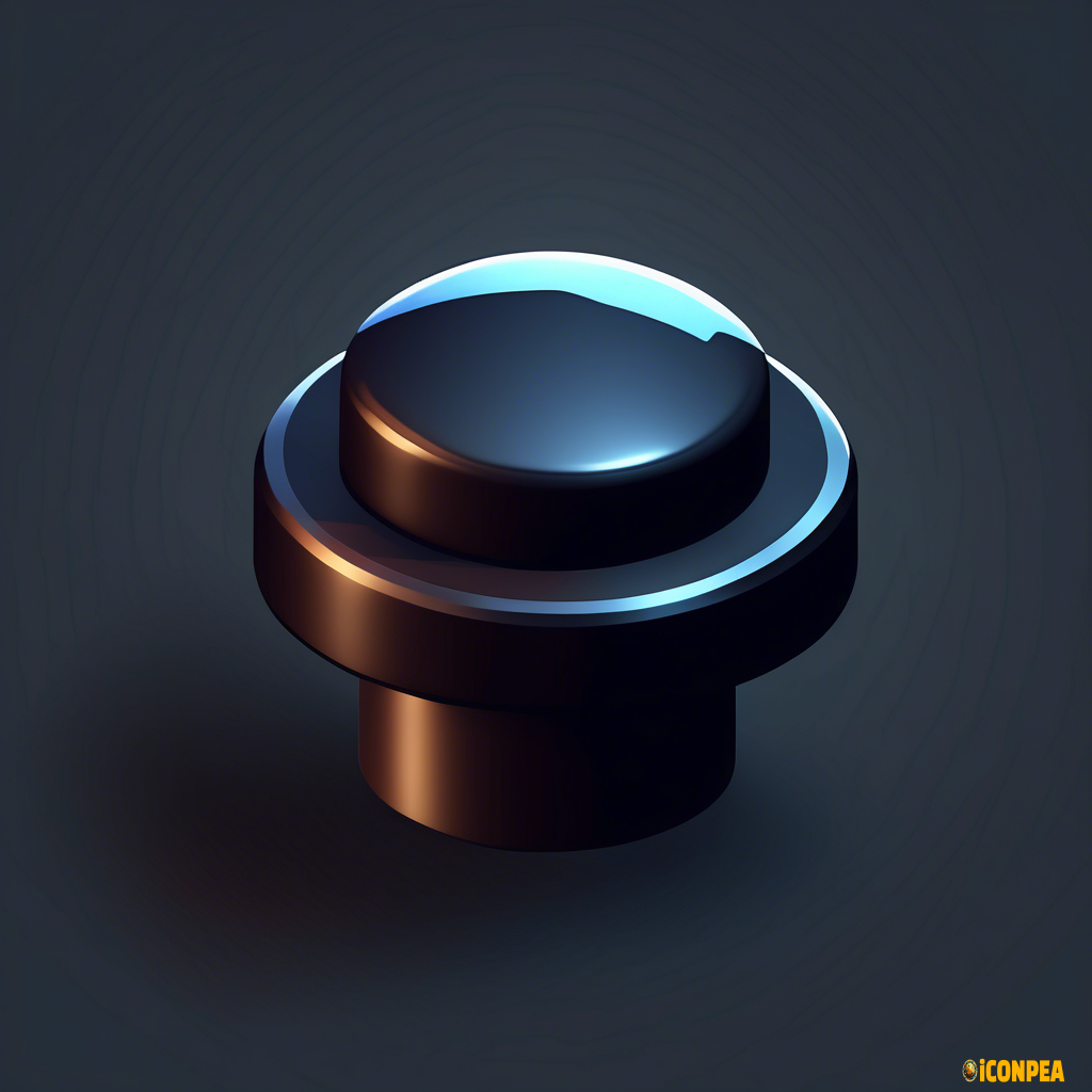 a simple knob icon on a transparent background