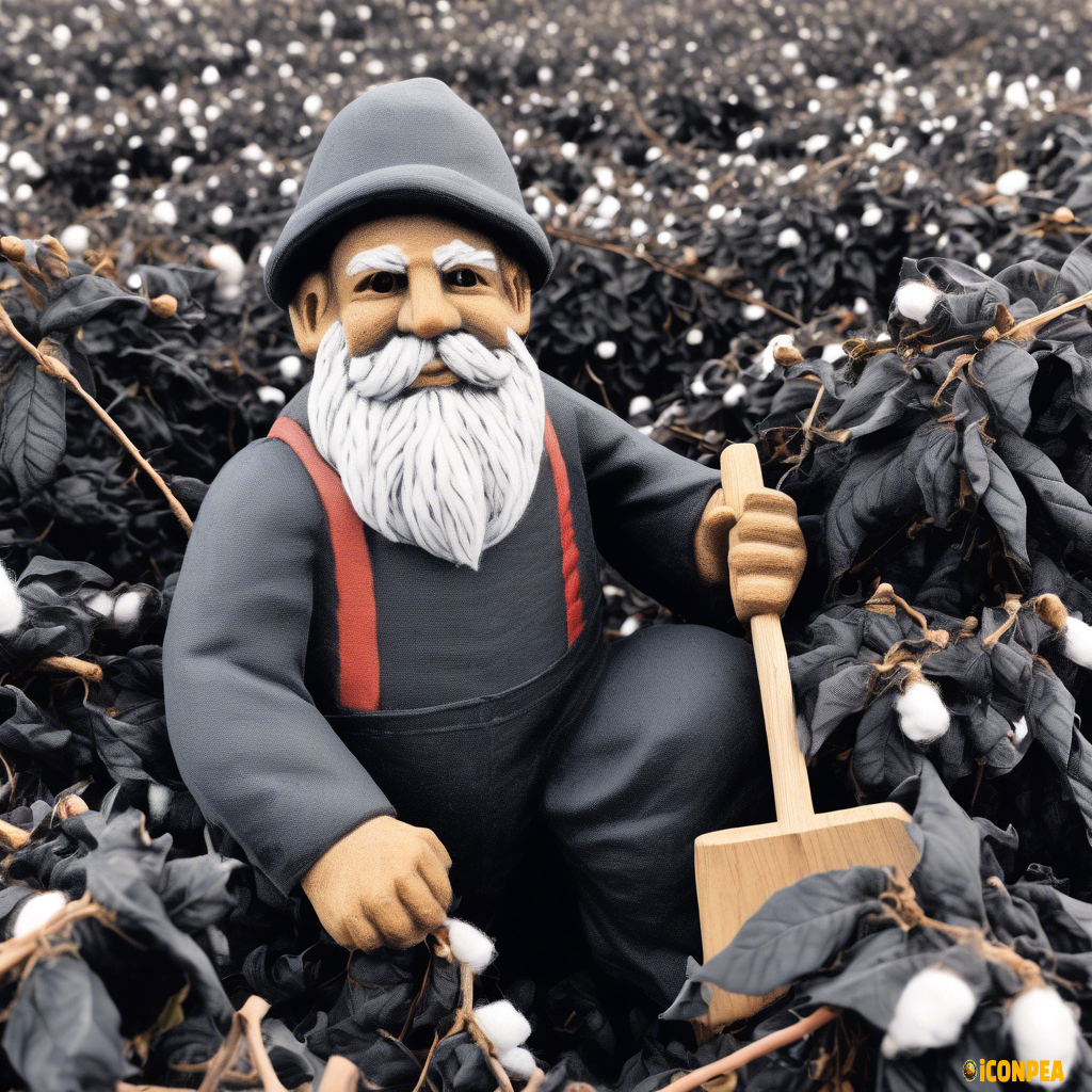 black gnome cotton picker