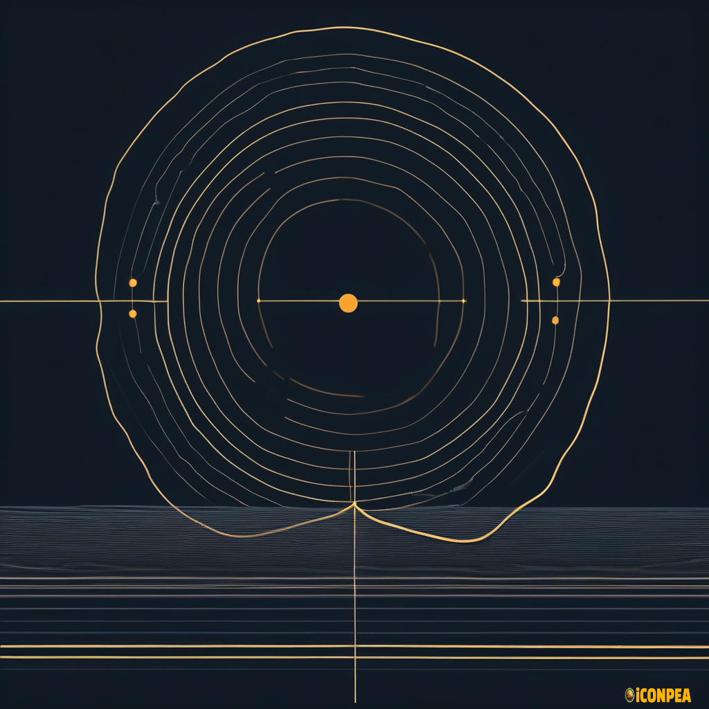 view of sound waves from the x axis at 2 different amplitude levels. each level is a different speed. both are encapsulated within the same circle