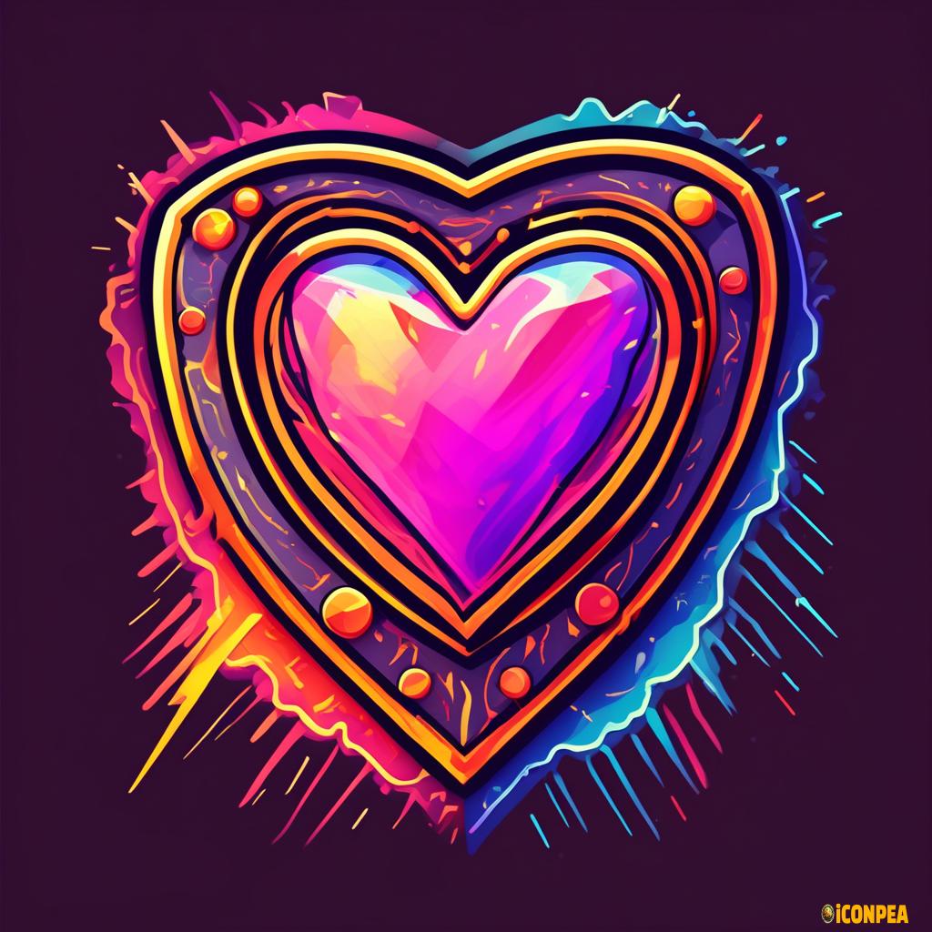 shield shaped like a heart