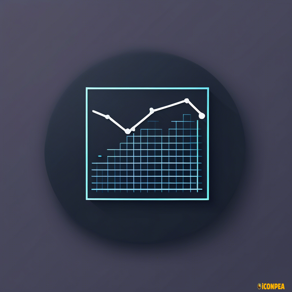 simple app icon 2d graph short line