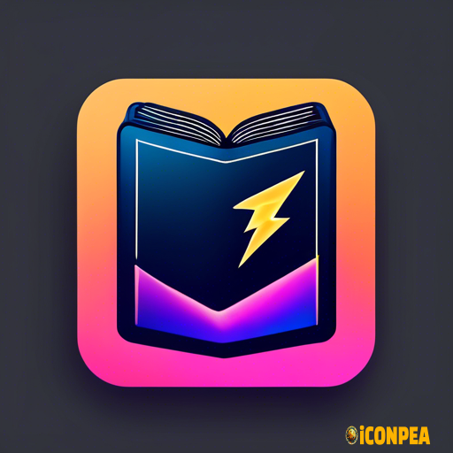 a modern yet minimalist looking app icon for an ebook app. it should look futuristic and it should be understandable just by looking at it, that's it's an ebook app.