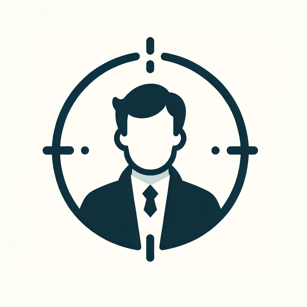 minimal flat vector icon, 2 colors, simple shapes, no shadows.  Generate icon only and NO text:  Founder Driven:  Your business relies almost entirely on your personal involvement for key decisions and execution..