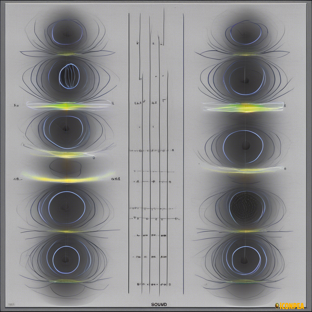 view of sound waves at 2 different amplitude levels. each level is a different speed. both are encapsulated within the same circle