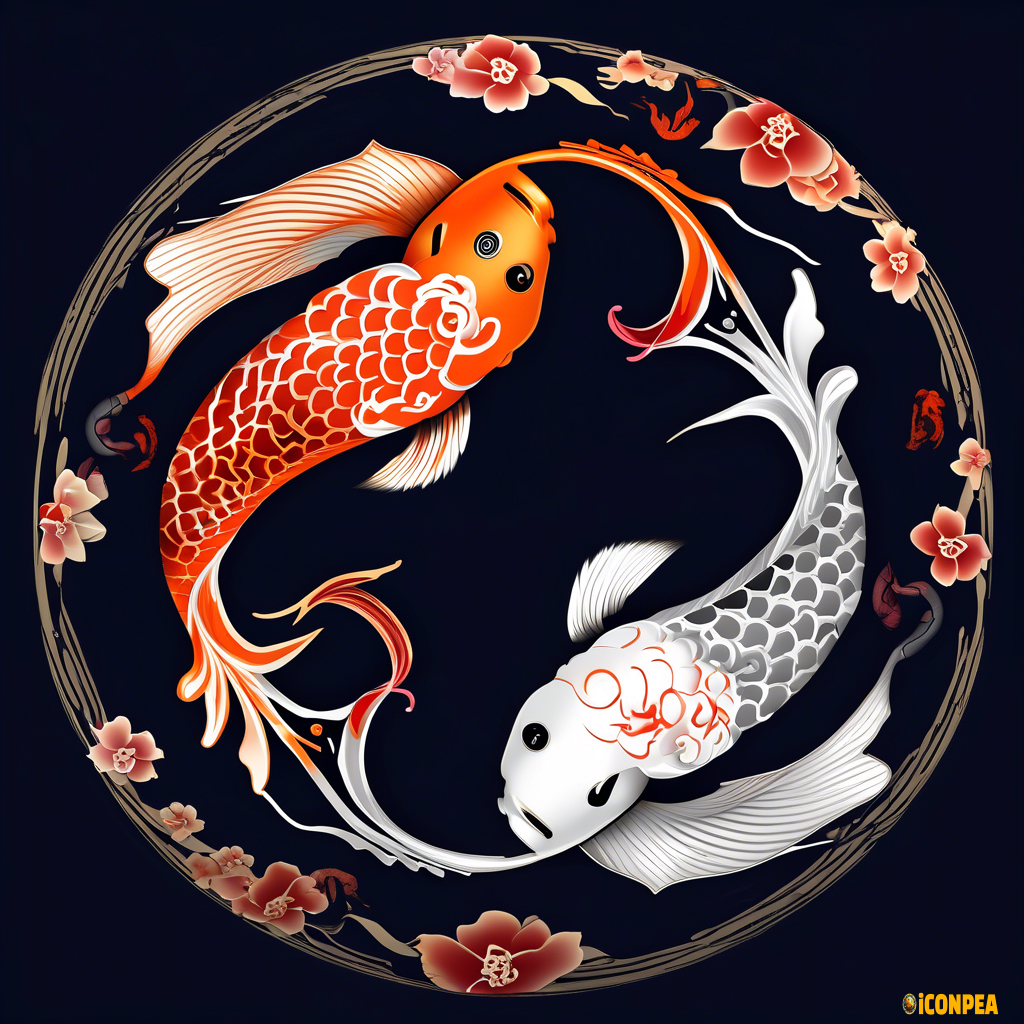 koi as yin yang