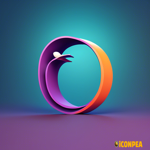 O letter logo in a bird shape