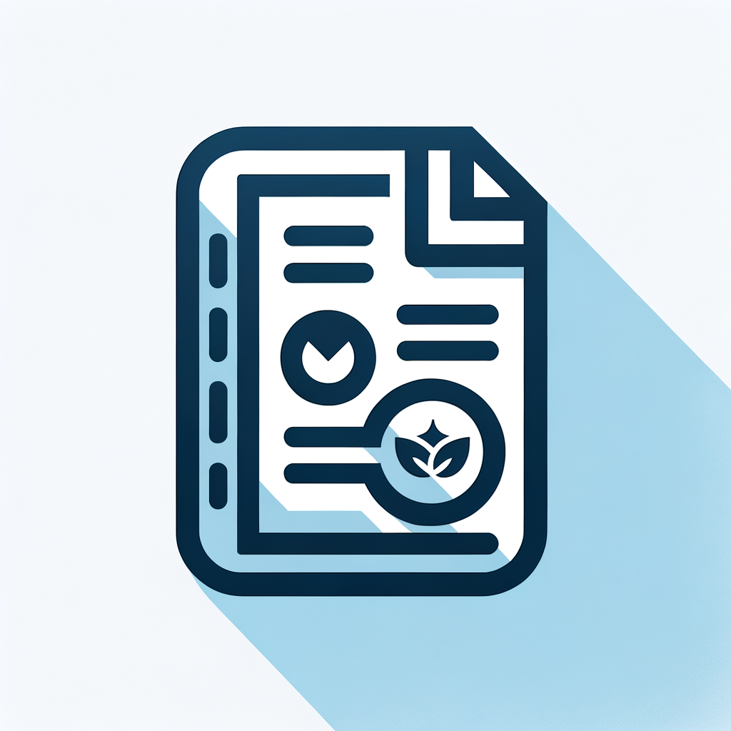 minimal flat vector icon, only 2 colors, simple shapes, no shadows, white background.  Generate icon only and NO text:  a page in a report with only 2 colors