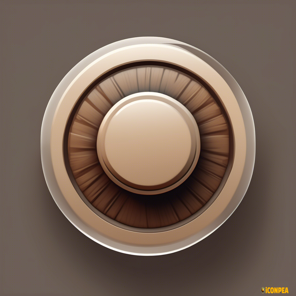 a simple knob icon on a transparent background