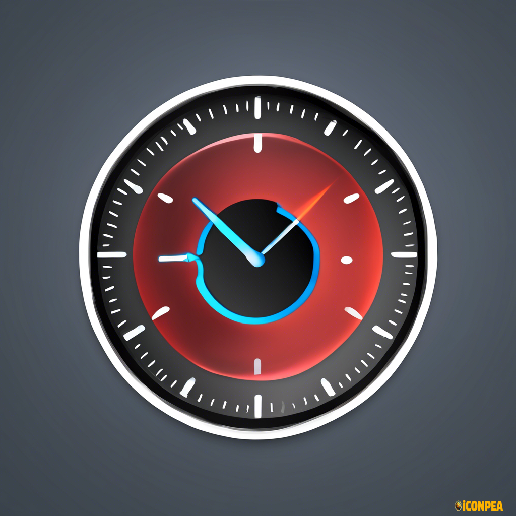 Please create a desktop icon for a desktop app called ChronoTask that doesn't contain any text. It should be very simple and not realistic.