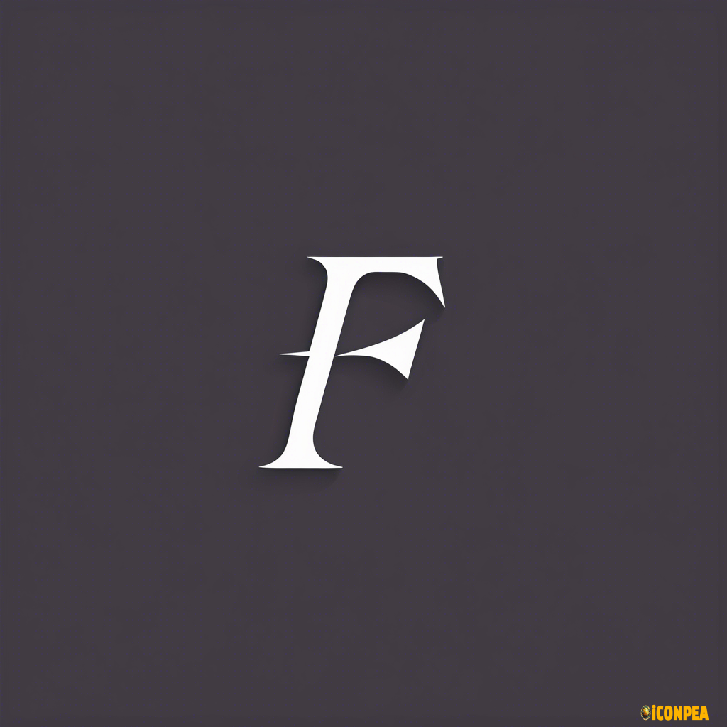 a simple logo with F