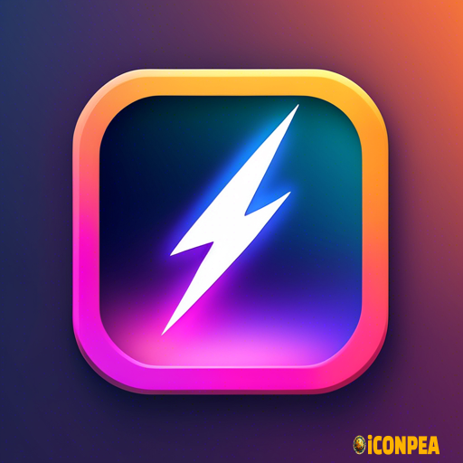 a futuristic yet minimalist looking app icon for an ebook app.