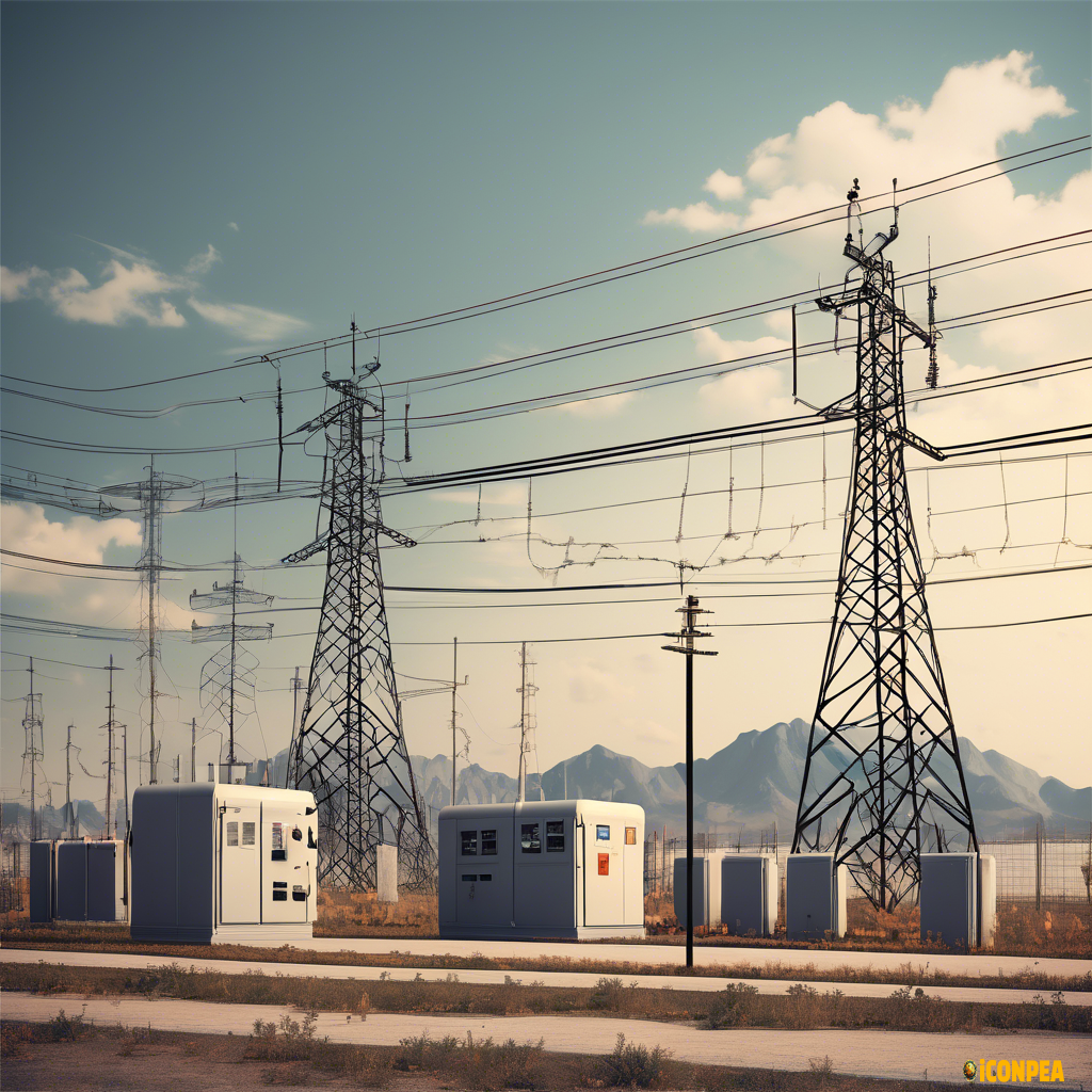electric substation simple clipart