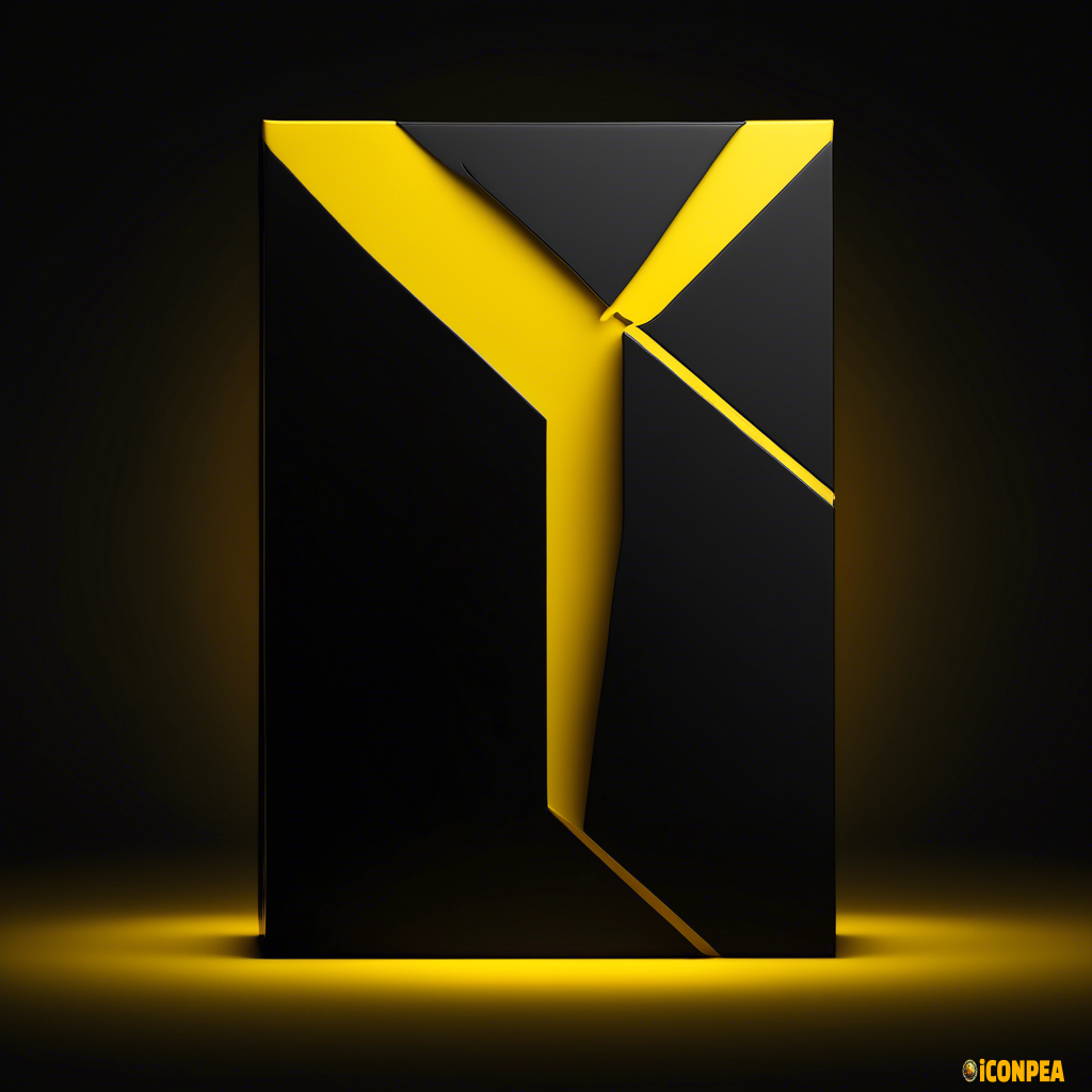 Black box with dark yellow background