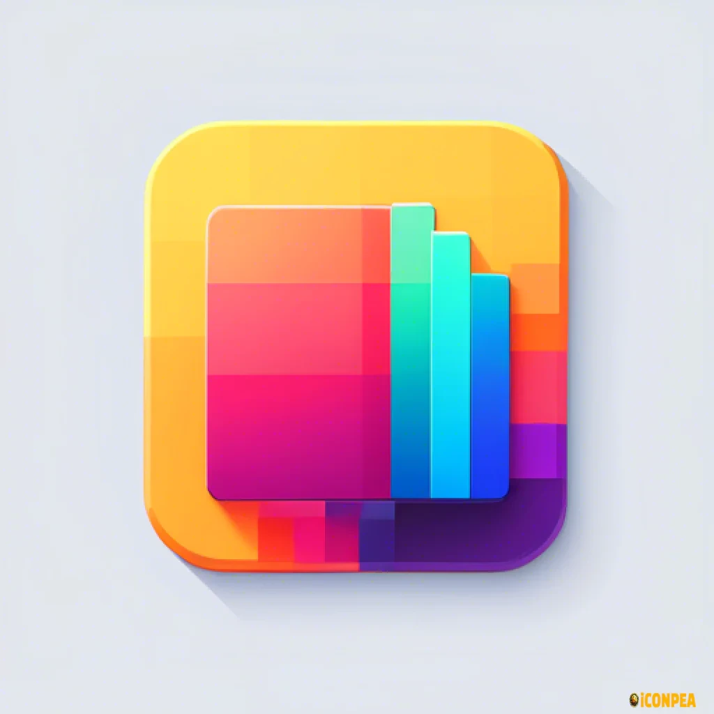 a modern yet minimalist looking app icon for an ebook app.