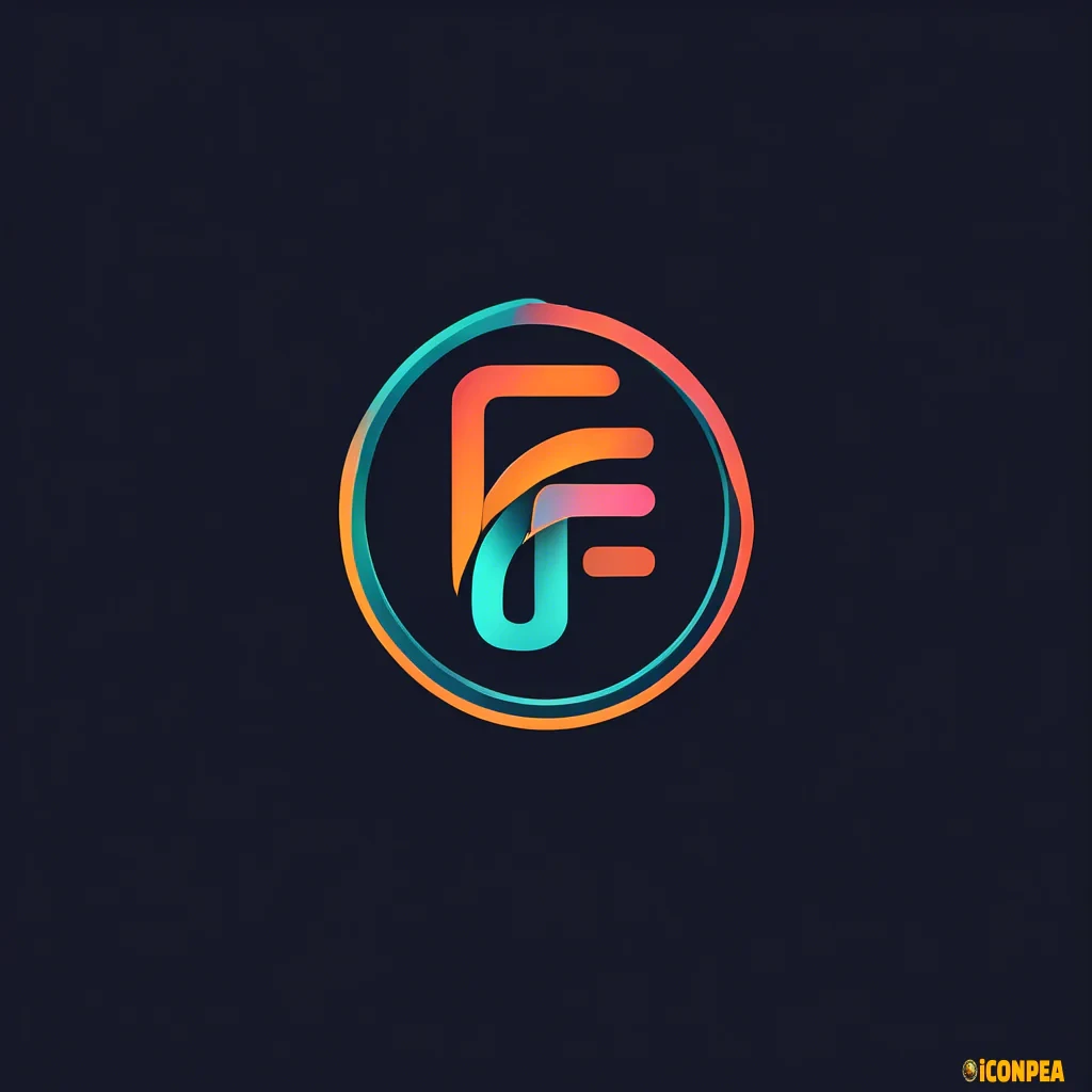 a simple logo with F rounded a bit