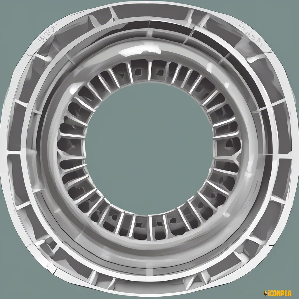 TBM tunnel, segment ring, 2D flat, vectors