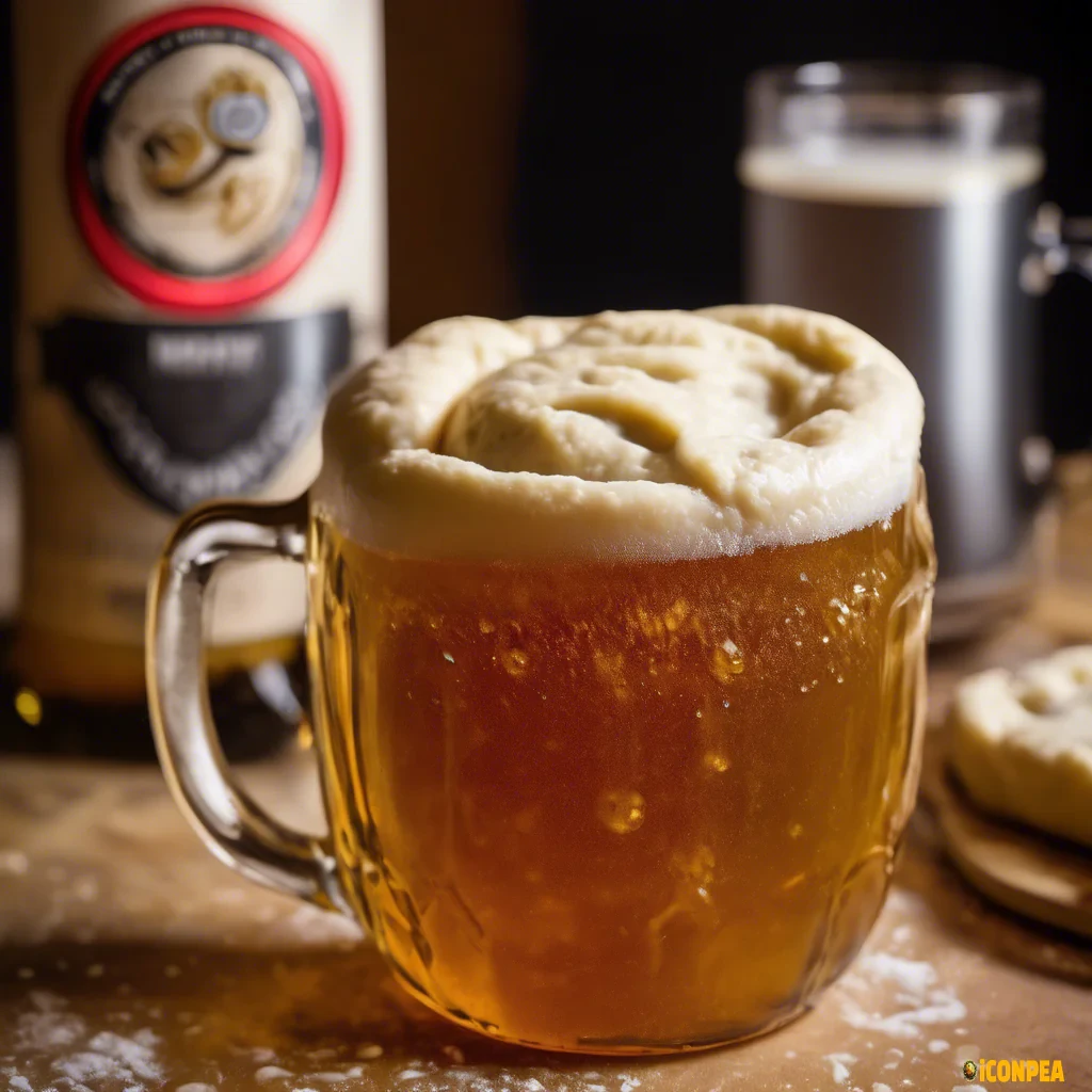 Dough in hal pint beer mug