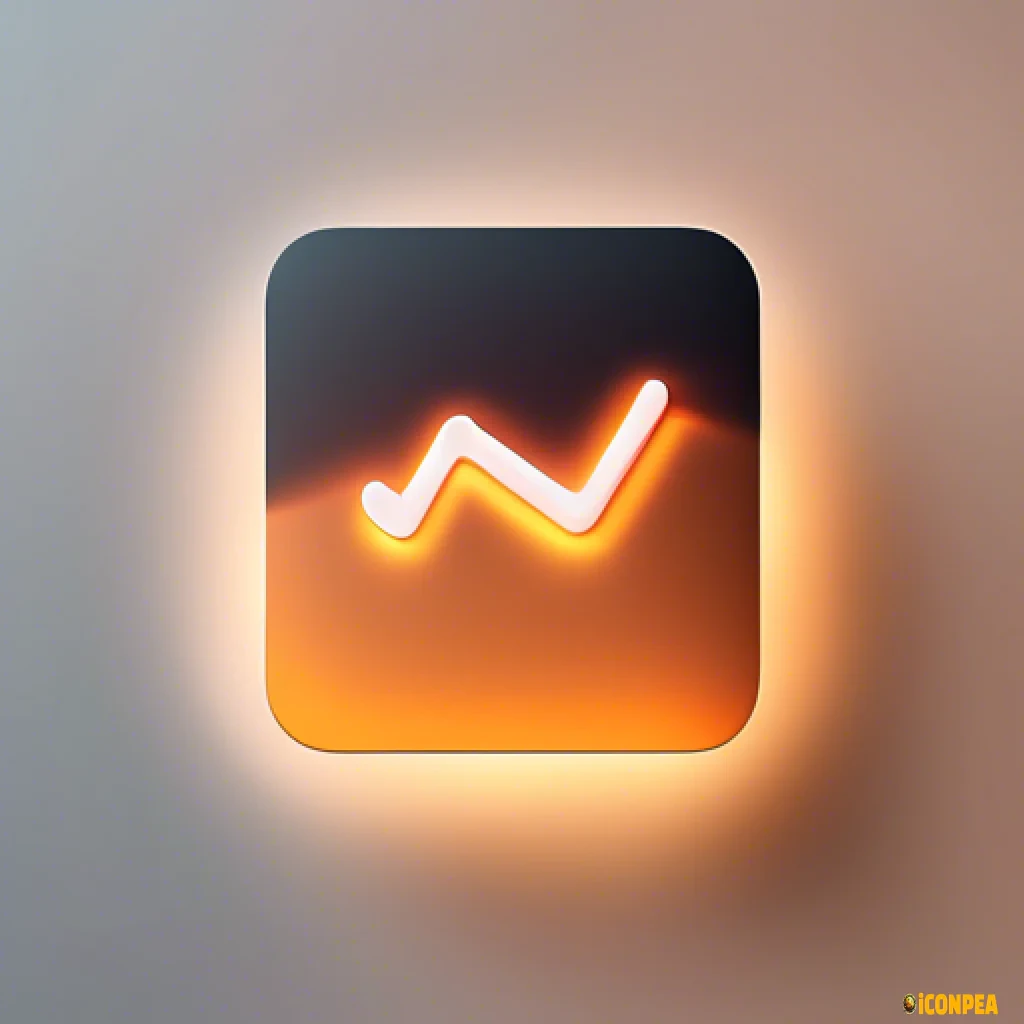 a futuristic yet minimalist looking app icon for an e-book reading app.