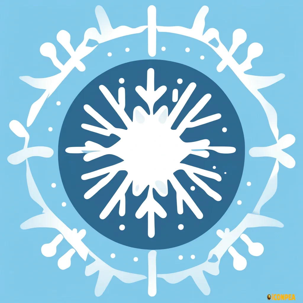an icon with a half-cut snowflake immediately followed by half-cut sun in light blue