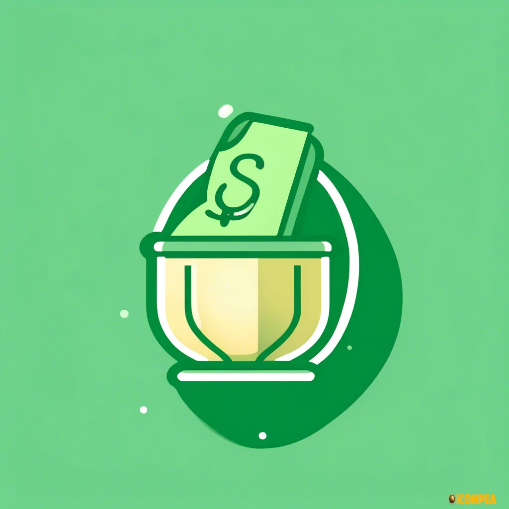 icon that represent savings with greenish