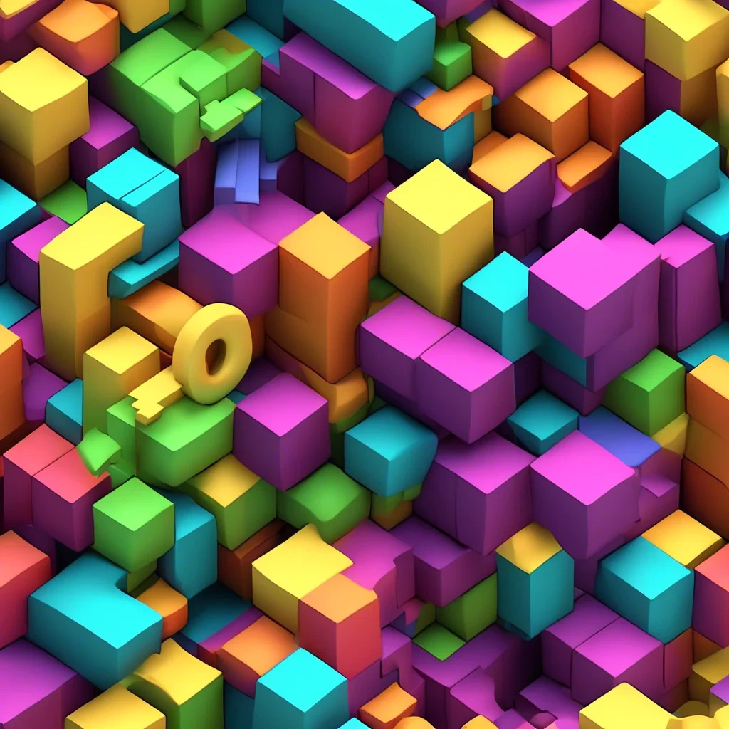 cartoon 3d tetris