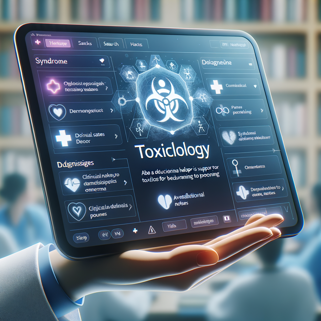 A smart toxicology assistant for medical students—featuring syndrome search, poisoning diagnosis support, clinical notes, and educational videos.