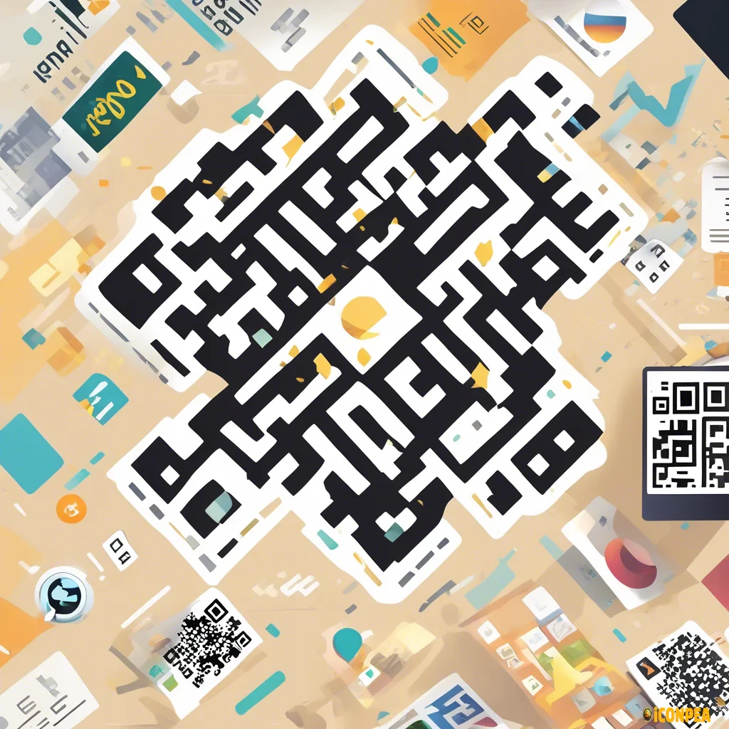 QR-code, Euro, charts, expenses, analytics, without tine details