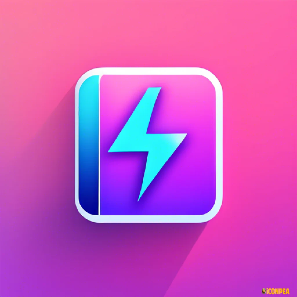 a modern yet minimalist looking app icon for an ebook app. it should look futuristic and it should be understandable just by looking at it, that's it's an ebook app.