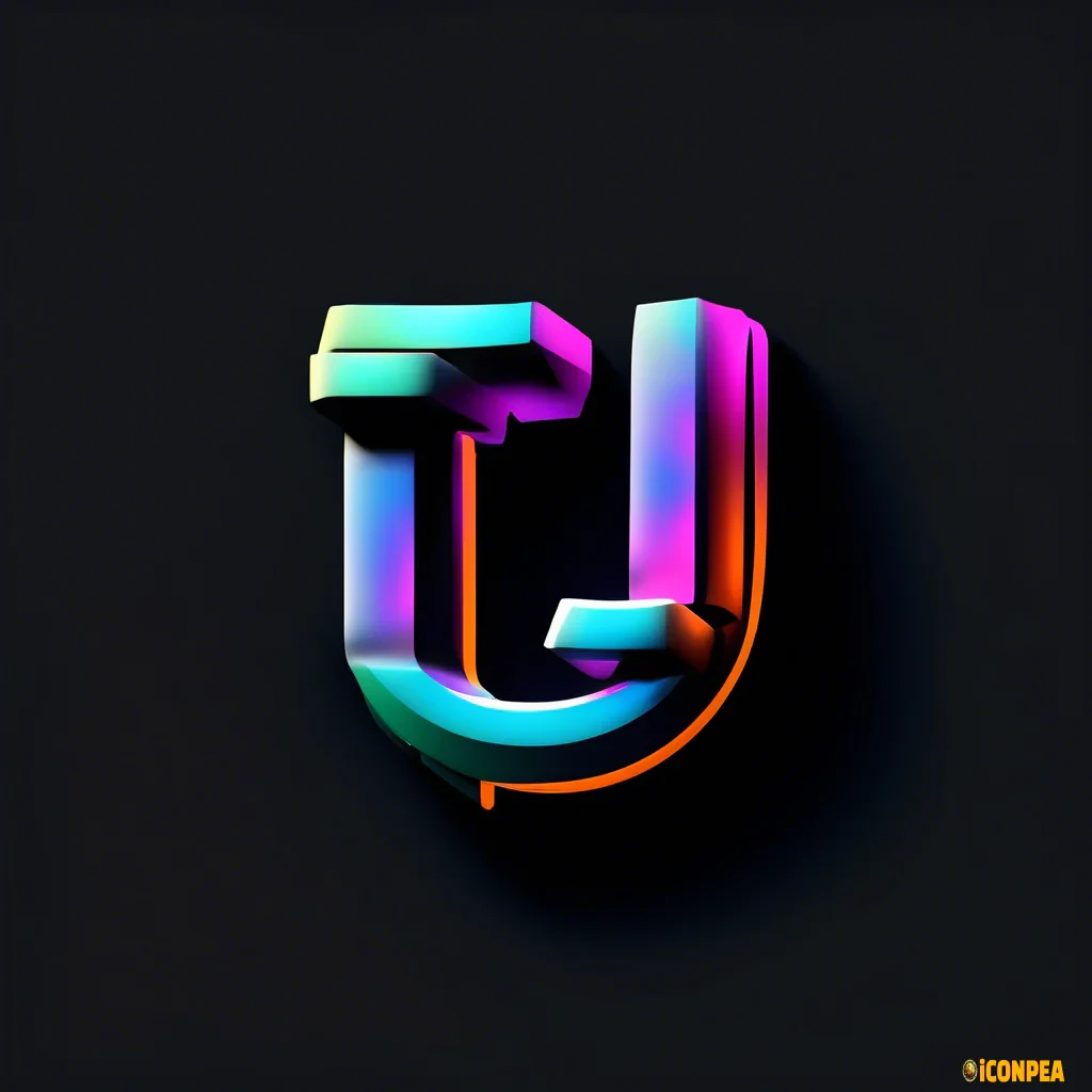 "sp" 3d type="gaming" icon with blackbackground