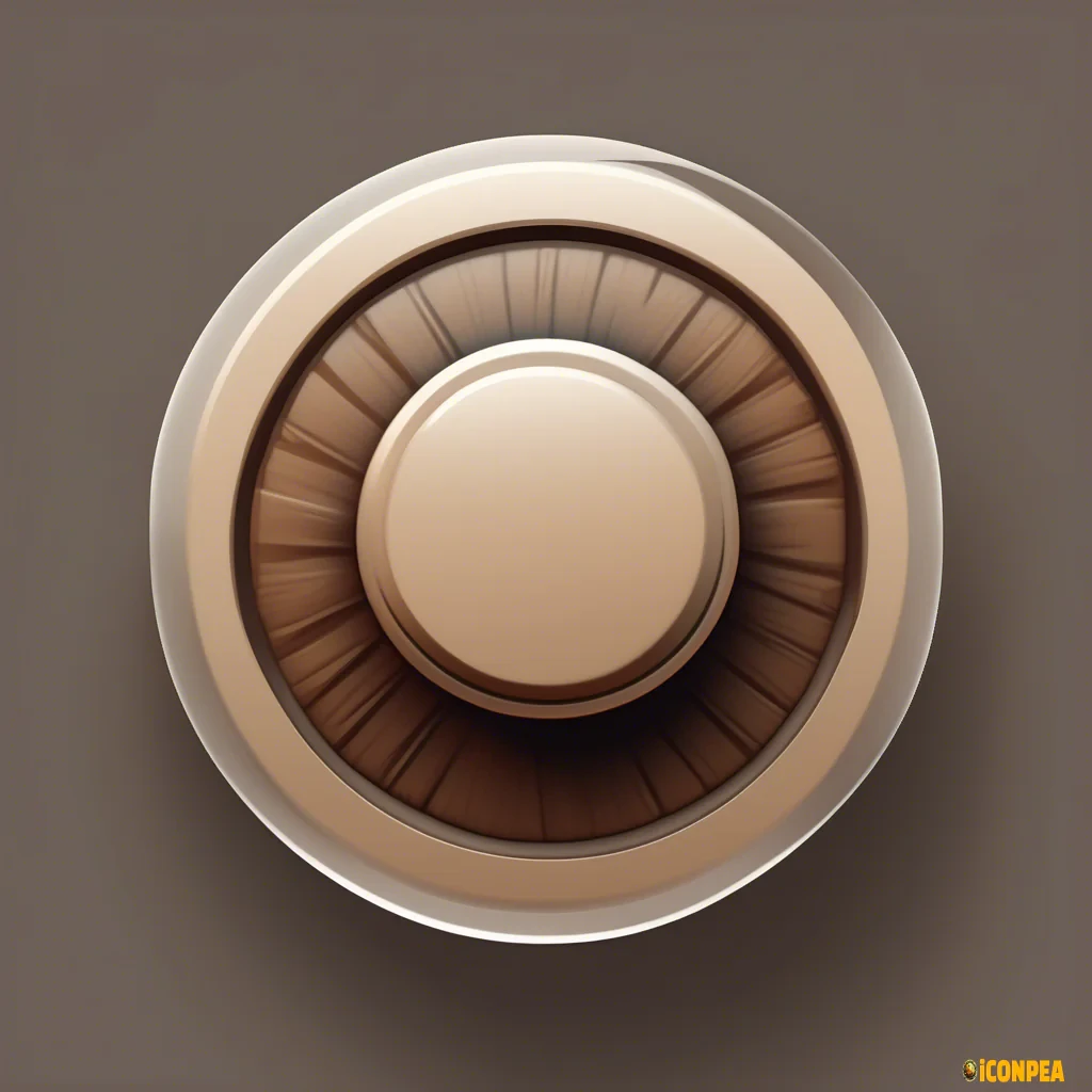 a simple knob icon on a transparent background