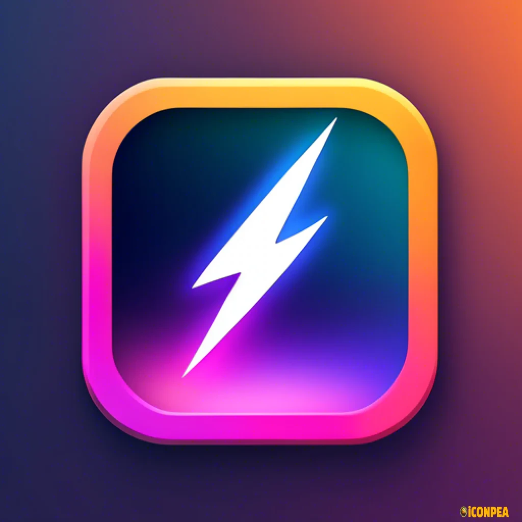 a futuristic yet minimalist looking app icon for an ebook app.