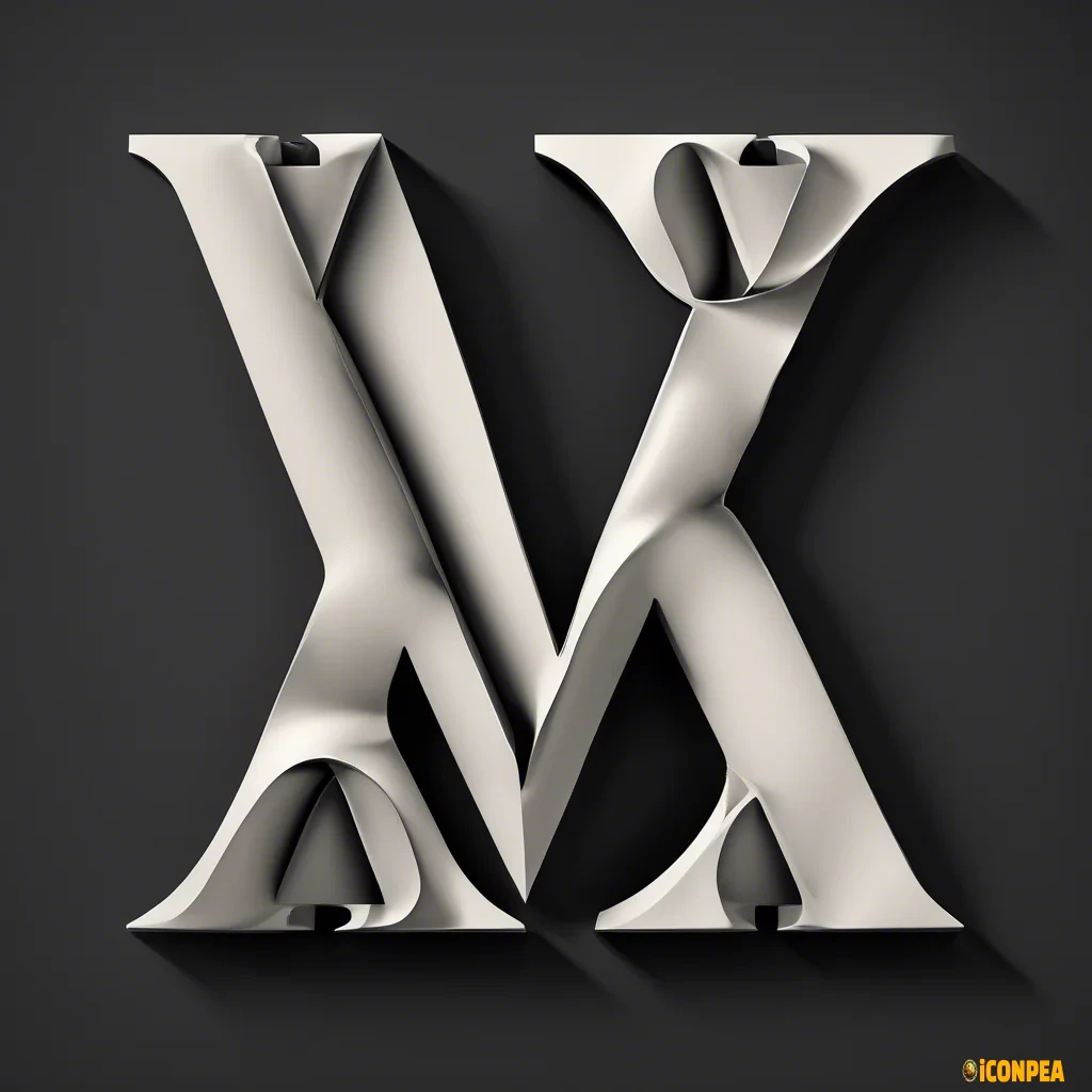 The letter v and  the letter A interlocking
