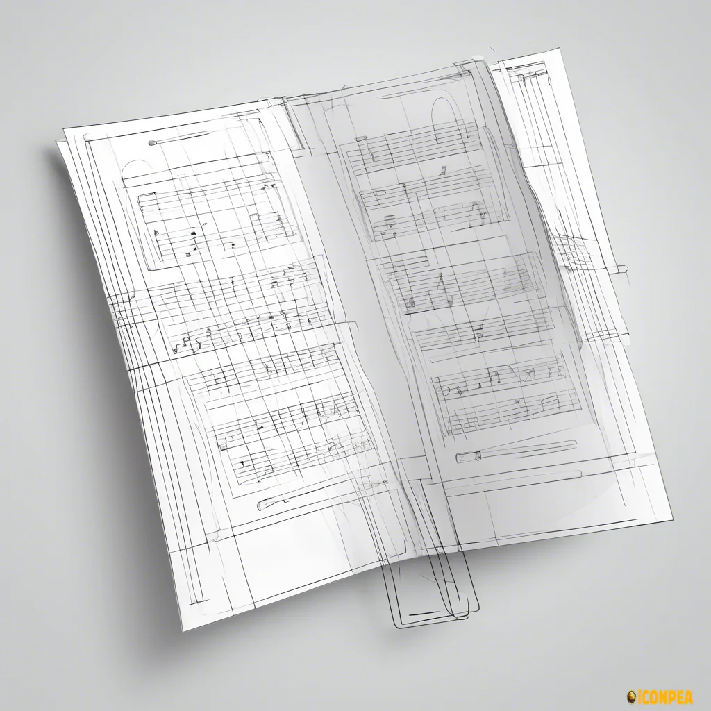music folder wireframe