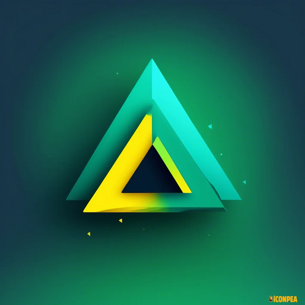 Create an icon that combines a play button (a triangle symbolizing video playback) with an image of a stream or line flowing through the entire element. This will emphasize that content flows continuously and is always available for viewing. - **Color:** Use bright accents for the play button (e.g., green or yellow), and softer shades of blue or turquoise for the stream. - **Shape:** The play button should be placed at the center, surrounded by waves or a pulsating line flowing through it, symbolizing that the video is available for viewing at any moment.