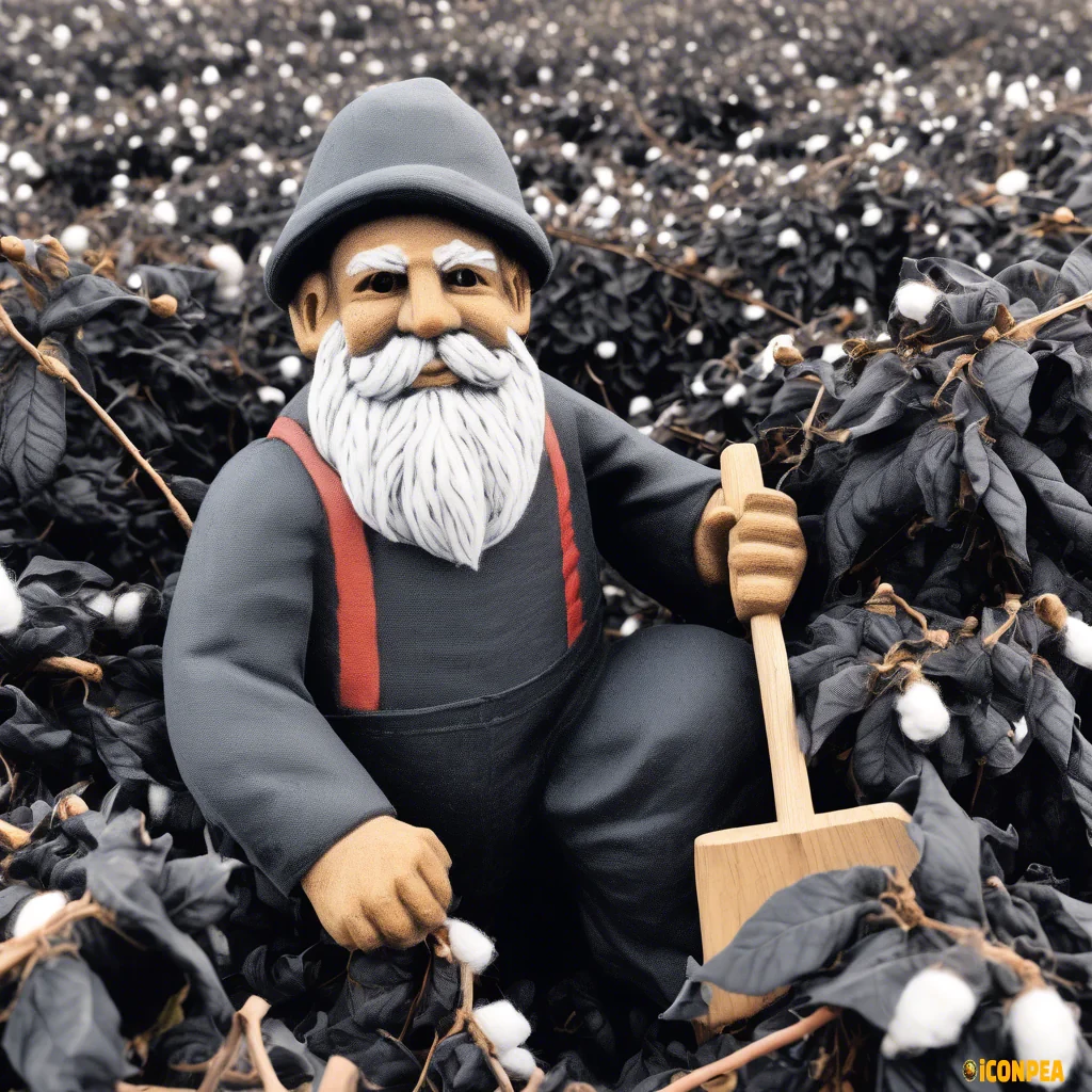 black gnome cotton picker
