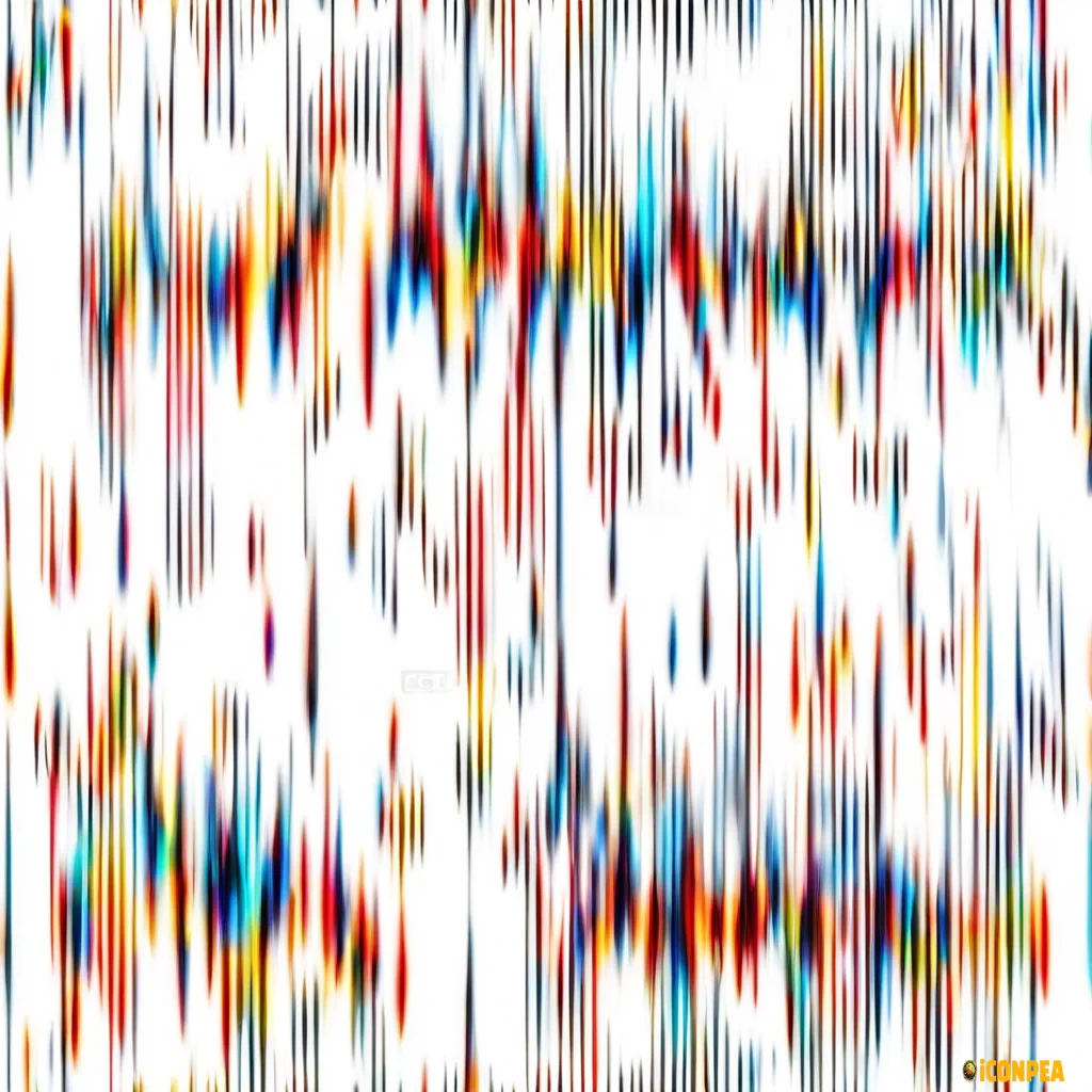 Electronic signal wave，white background,CLOURFUL Electronic signal