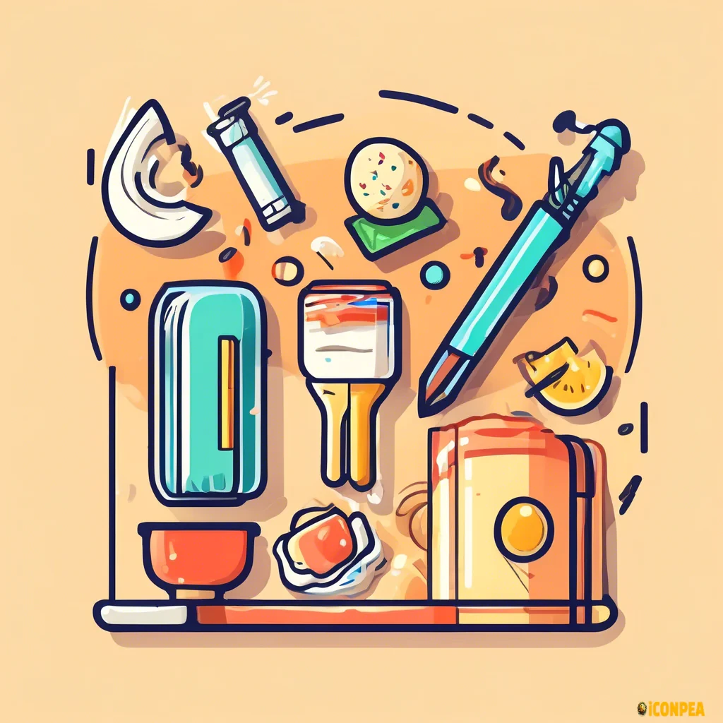 2d flat icon for a HELP menu item