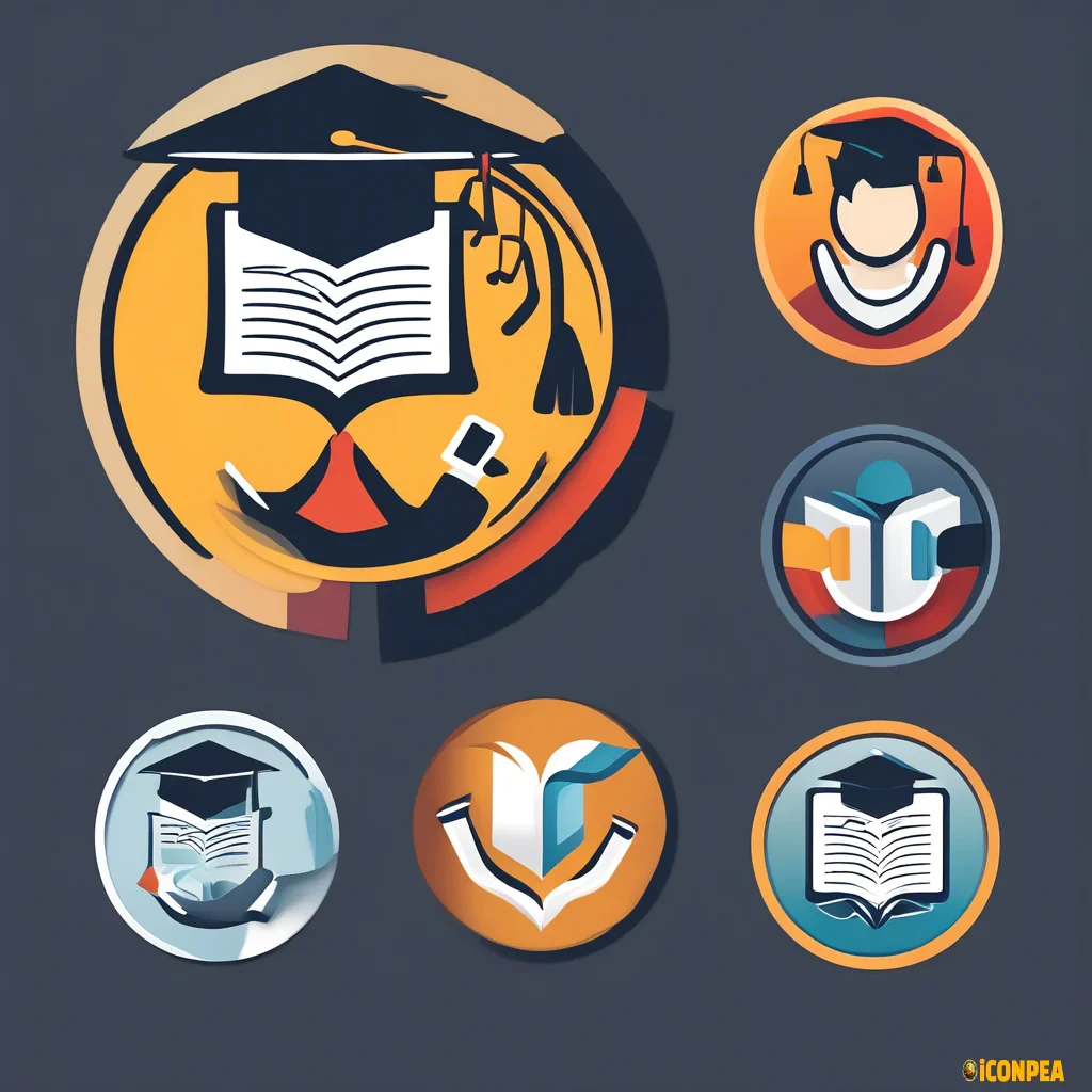 "Create an icon representing Expertise & Experience. The icon should feature a professional, knowledgeable figure, such as a person with a graduation cap or a badge symbolizing expertise. Include elements that convey experience, such as a diploma, certificate, or a stack of books. The design should be clean, modern, and easily recognizable."