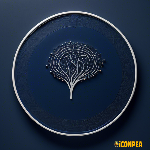"A minimalist and visually striking icon designed within a circular frame, featuring a stylized brain composed of clean lines and dots that resemble neural connections or circuits. The background features a dark blue gradient subtly transitioning to lighter tones at the center, enhanced with accents of grayish charcoal black to add contrast and sophistication. The brain is depicted in a bright color, such as white or light blue, with clearly defined edges to ensure clarity even at small sizes. The circular border includes subtle details like shadows or gradients for depth, creating a polished and modern appearance. The design is clean, without text, suitable for compact spaces, and conveys advanced technology, intelligence, and creativity."