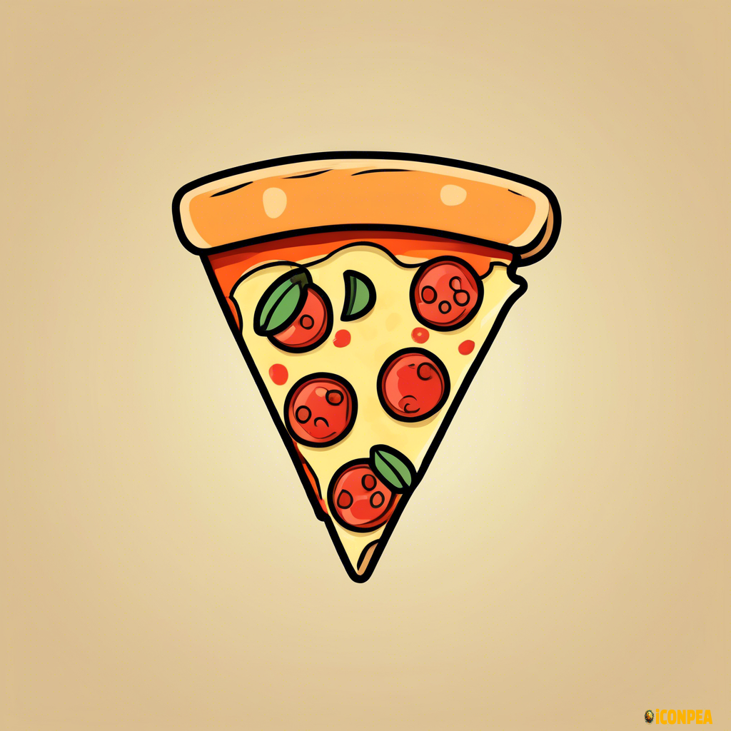 pizza slice flat icon