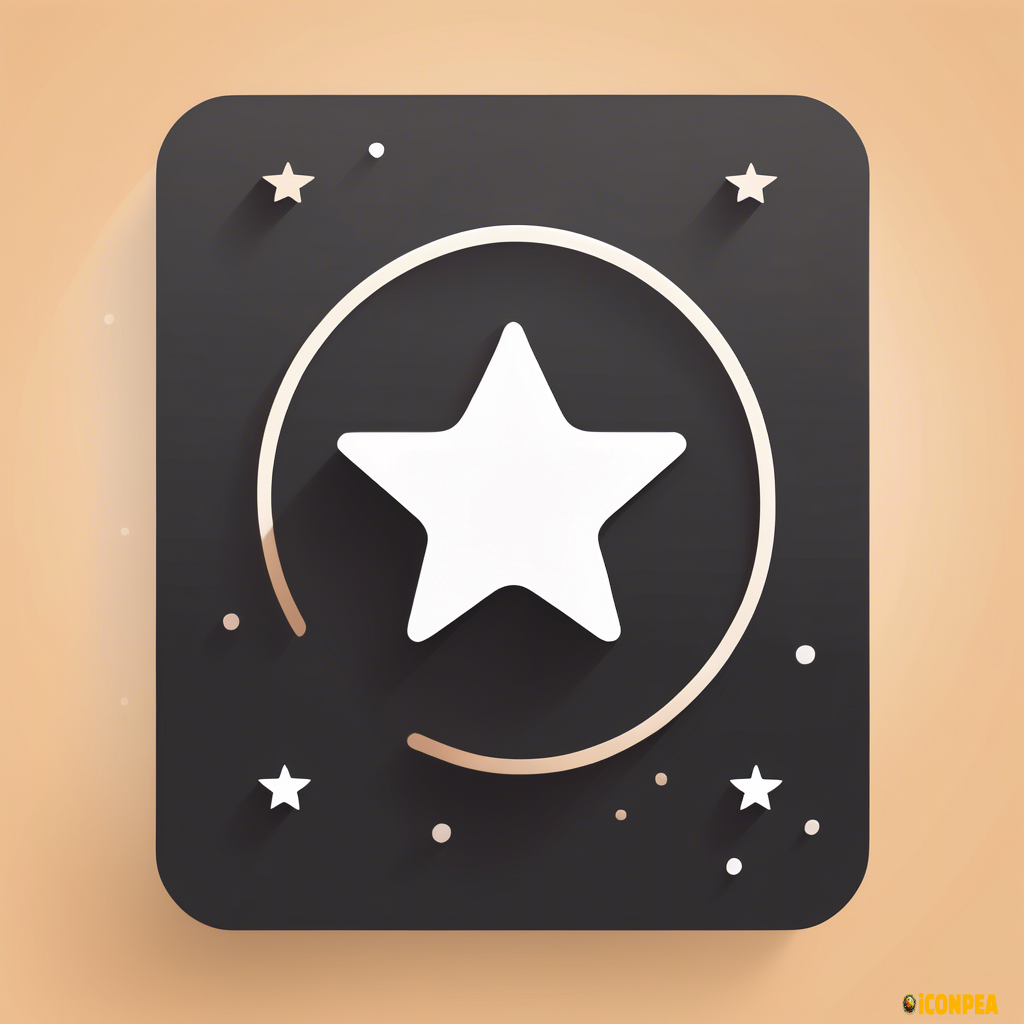 create a outlined black icon for location, where a location mark is showing and showing three stars around that